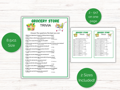 Grocery Store Trivia Game