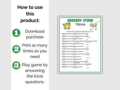 Grocery Store Trivia Game