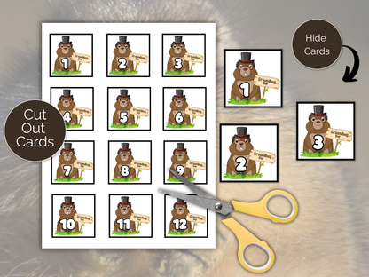 Groundhog Day Scavenger Hunt for kids
