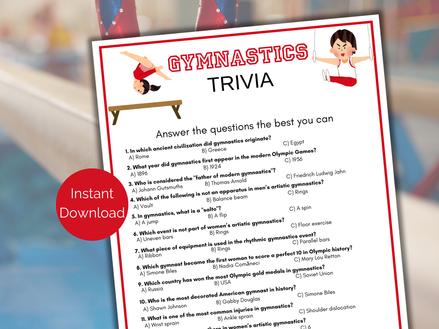 Gymnastics Trivia