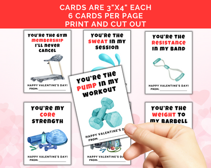 Gym Valentine Cards