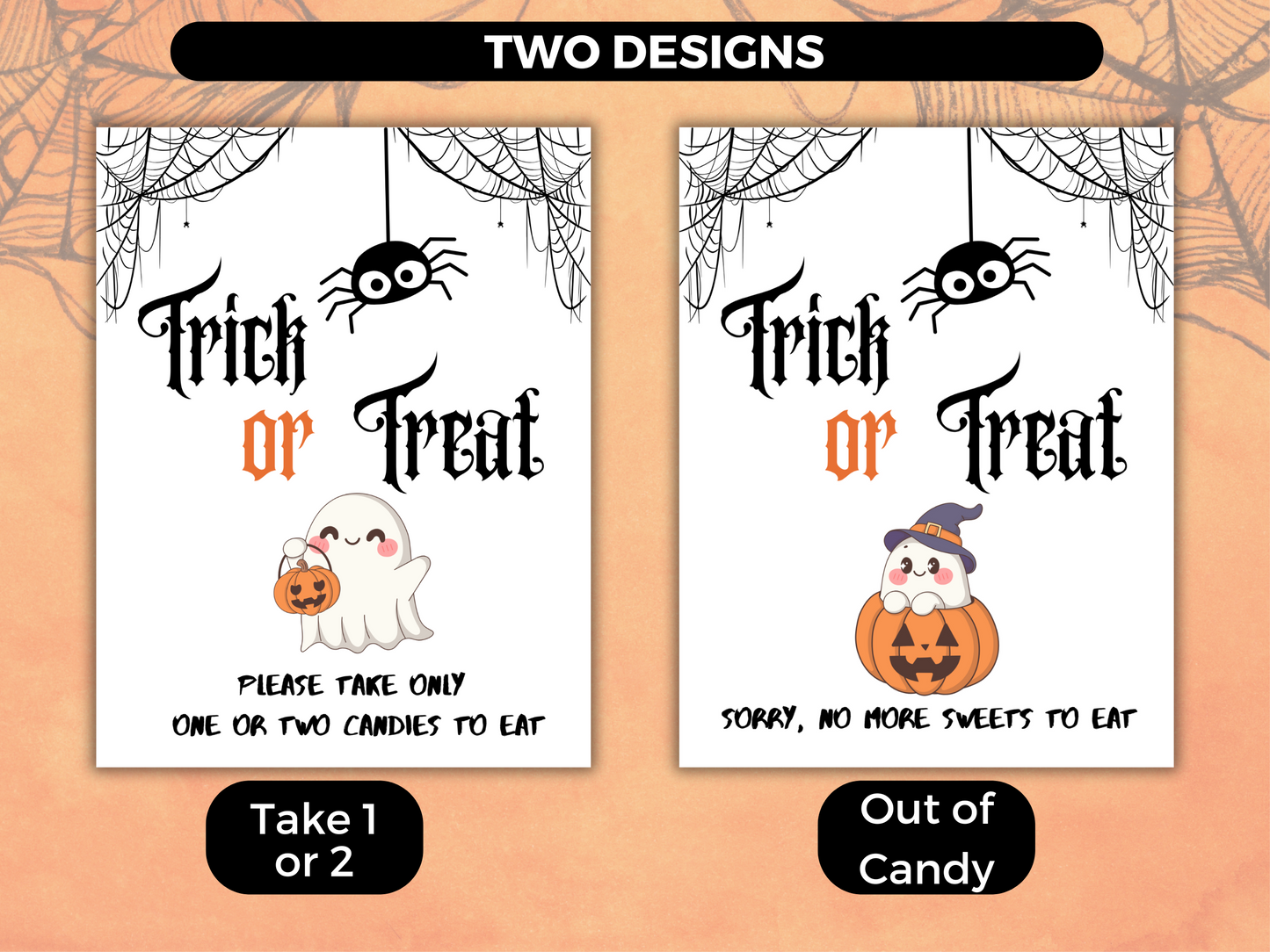 Printable Halloween Candy Bowl Sign