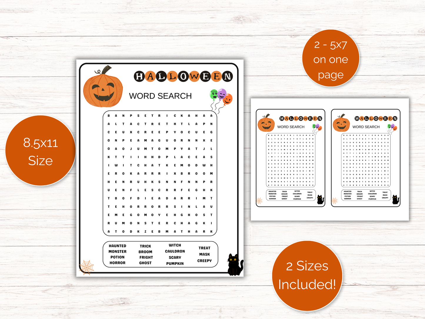 Halloween Word Search