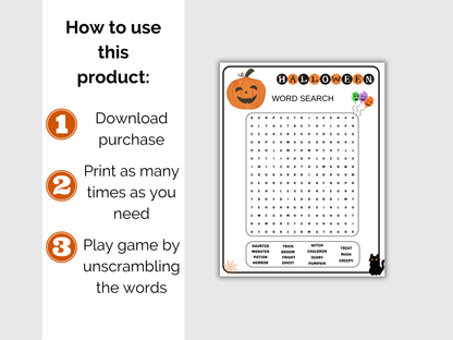 Halloween Word Search