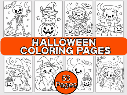 53 Halloween Coloring Pages for Kids