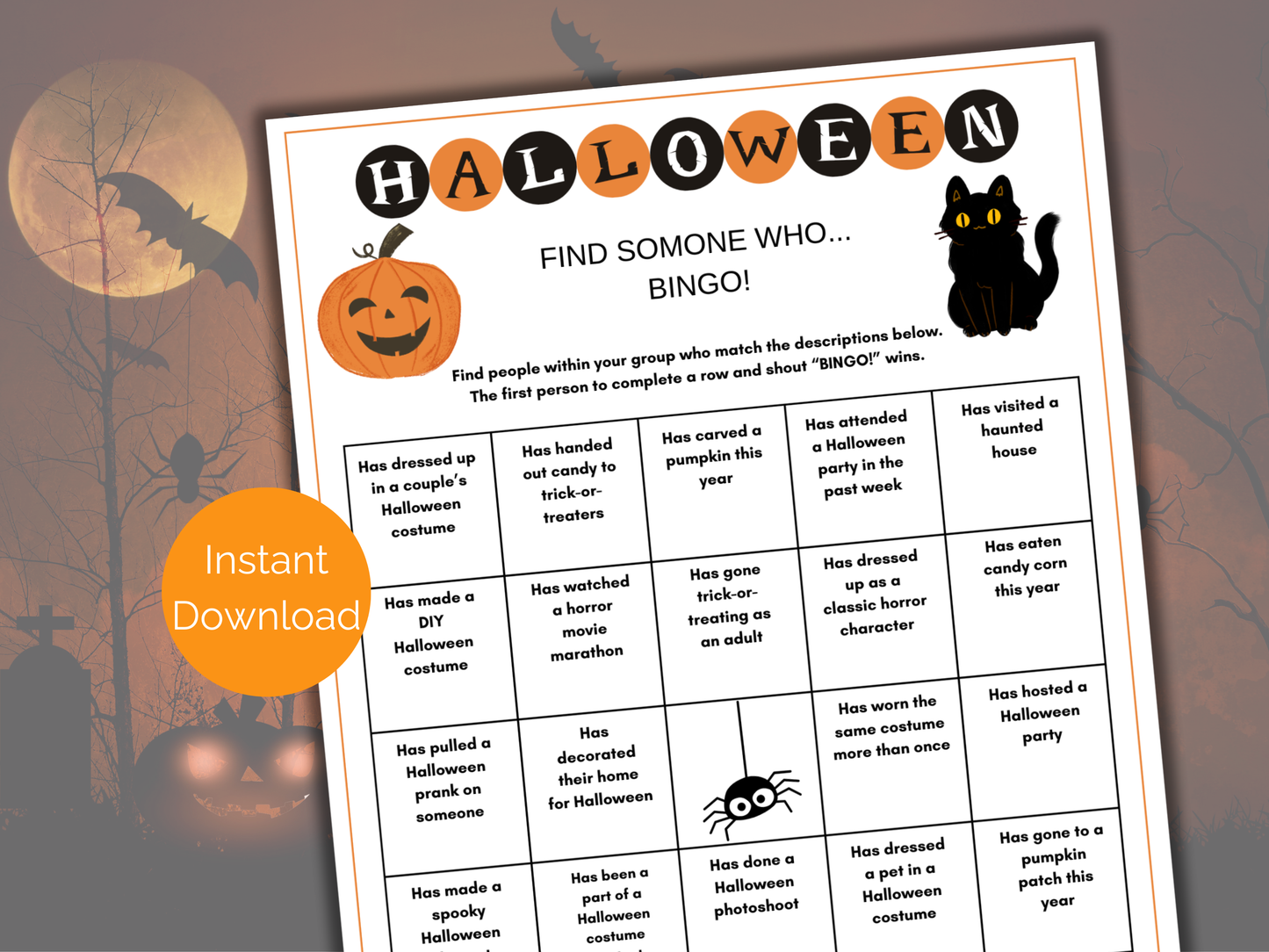 Halloween Find Someone Who
