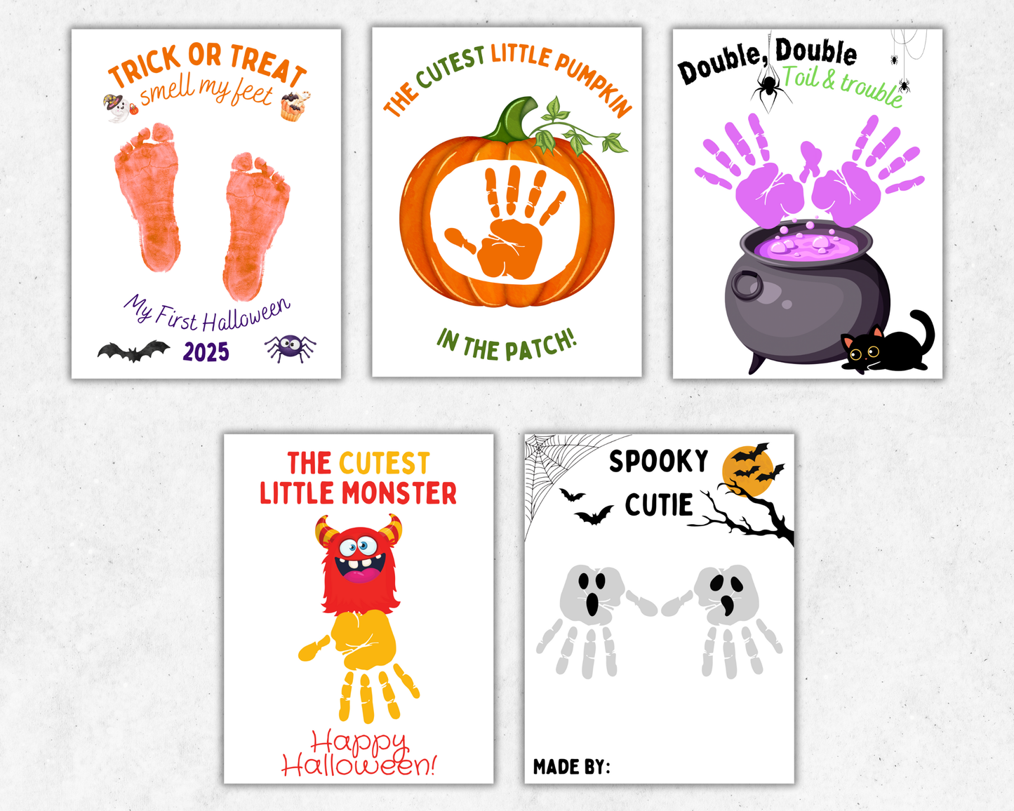 Halloween Handprint Art Bundle