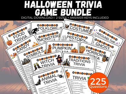 Halloween Trivia Game Bundle