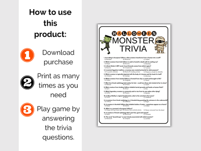 Halloween Trivia Game Bundle