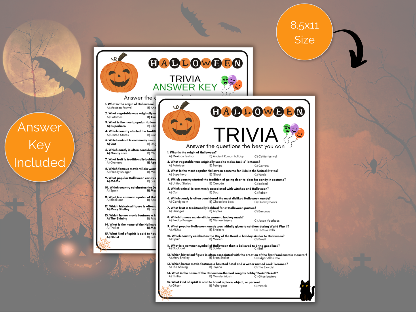 Halloween Trivia Game