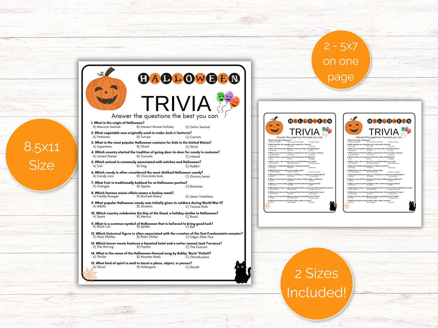 Halloween Trivia Game