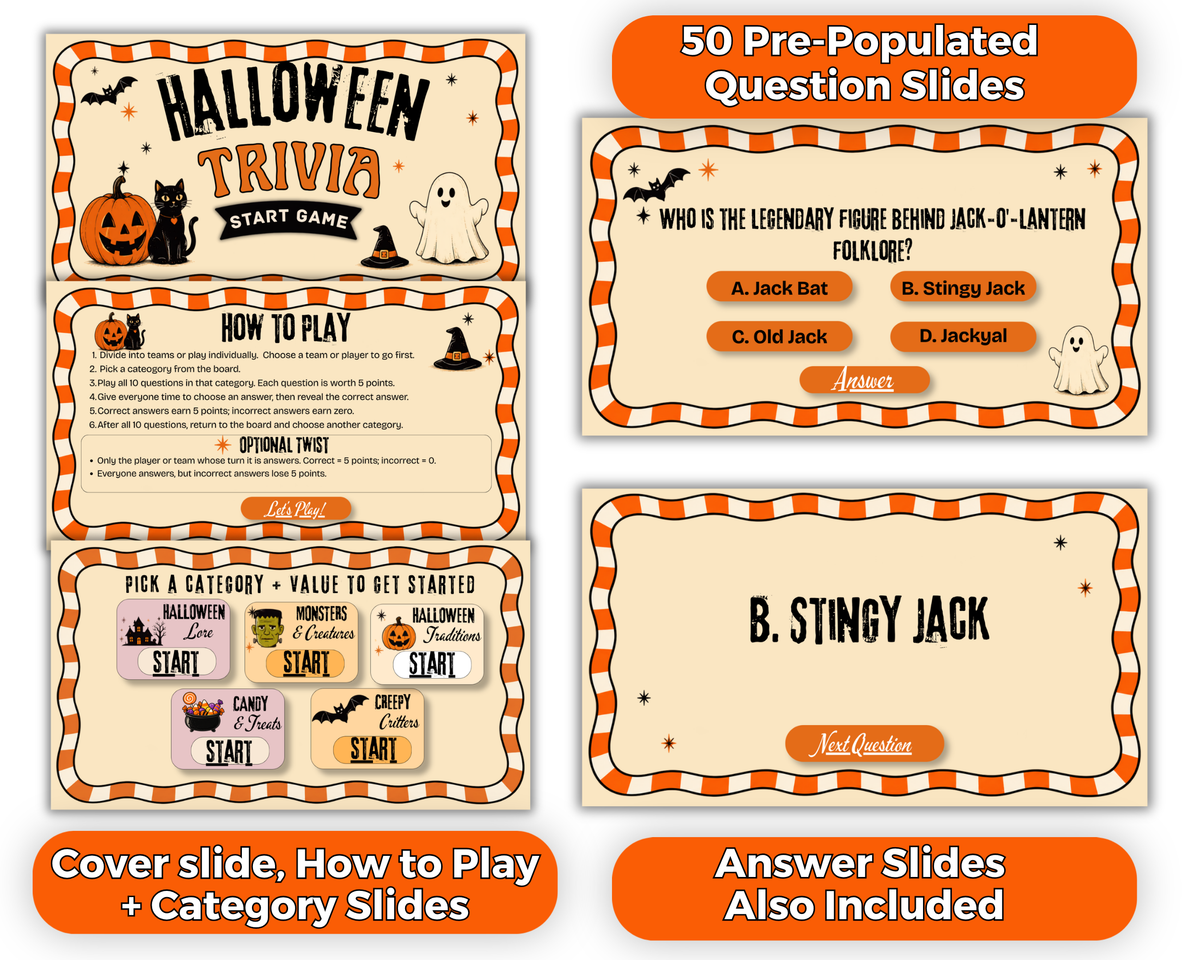 Halloween Trivia Presentation Game