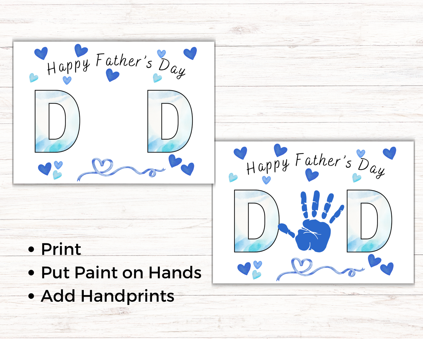 Happy Fathers Day Handprint Art