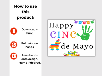 Happy Cinco De Mayo Handprint Art