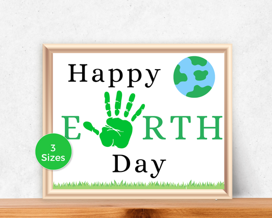 Happy Earth Day Handprint Art