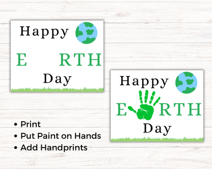 Happy Earth Day Handprint Art