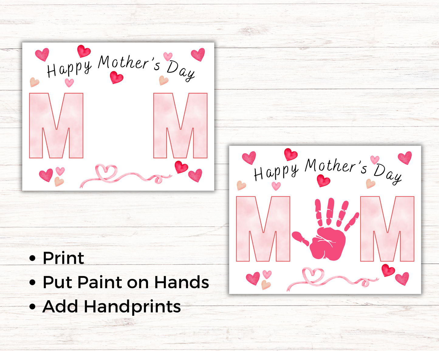 Happy Mothers Day Handprint Art