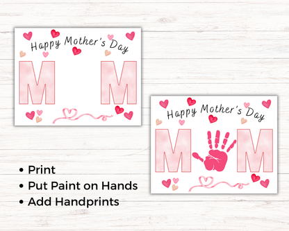Happy Mothers Day Handprint Art