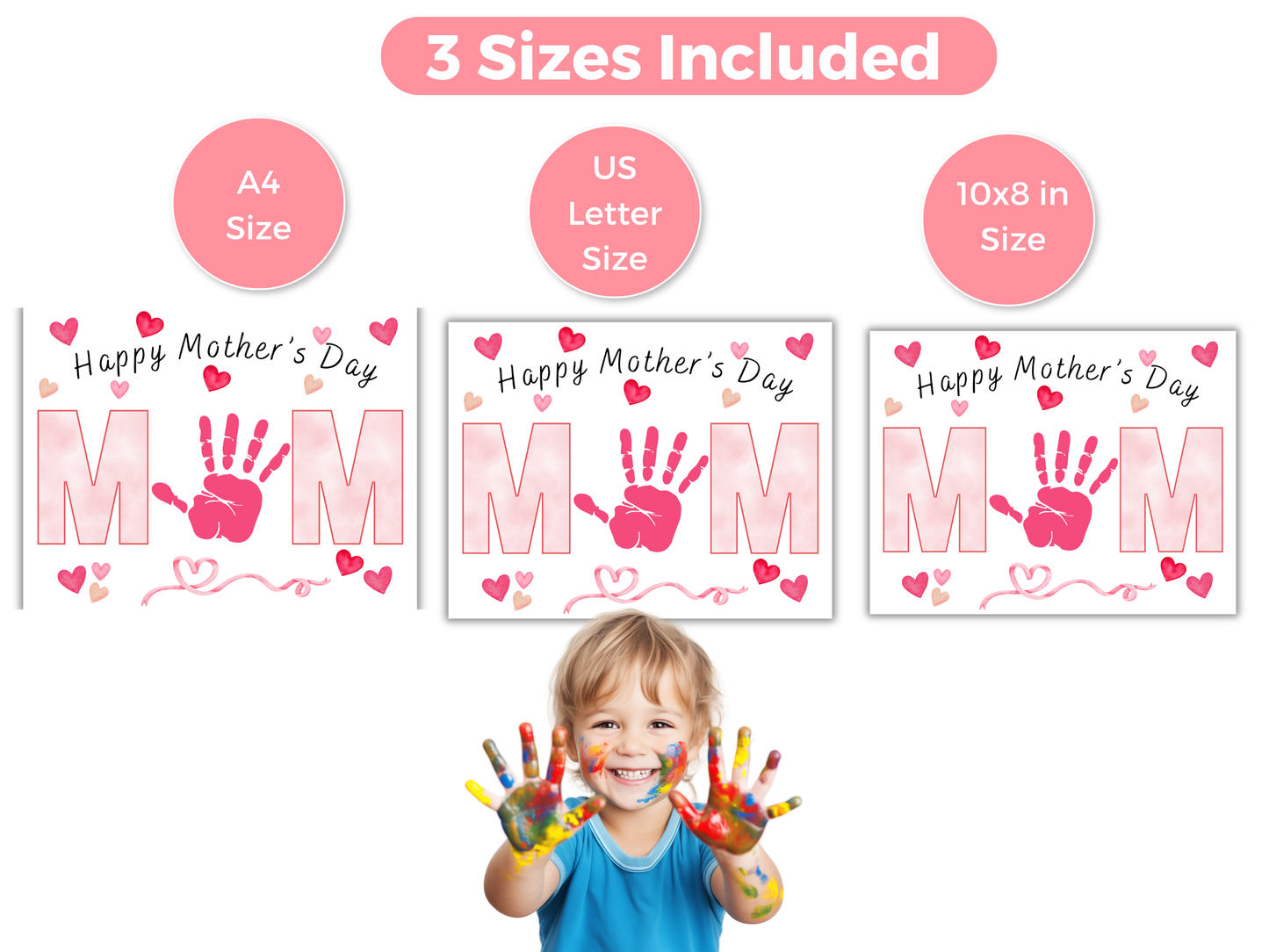 Happy Mothers Day Handprint Art