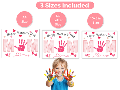 Happy Mothers Day Handprint Art