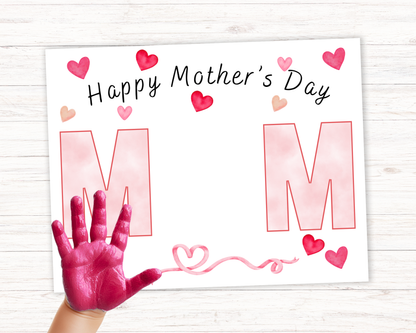 Happy Mothers Day Handprint Art