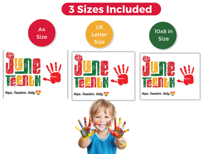 Juneteenth Handprint Art