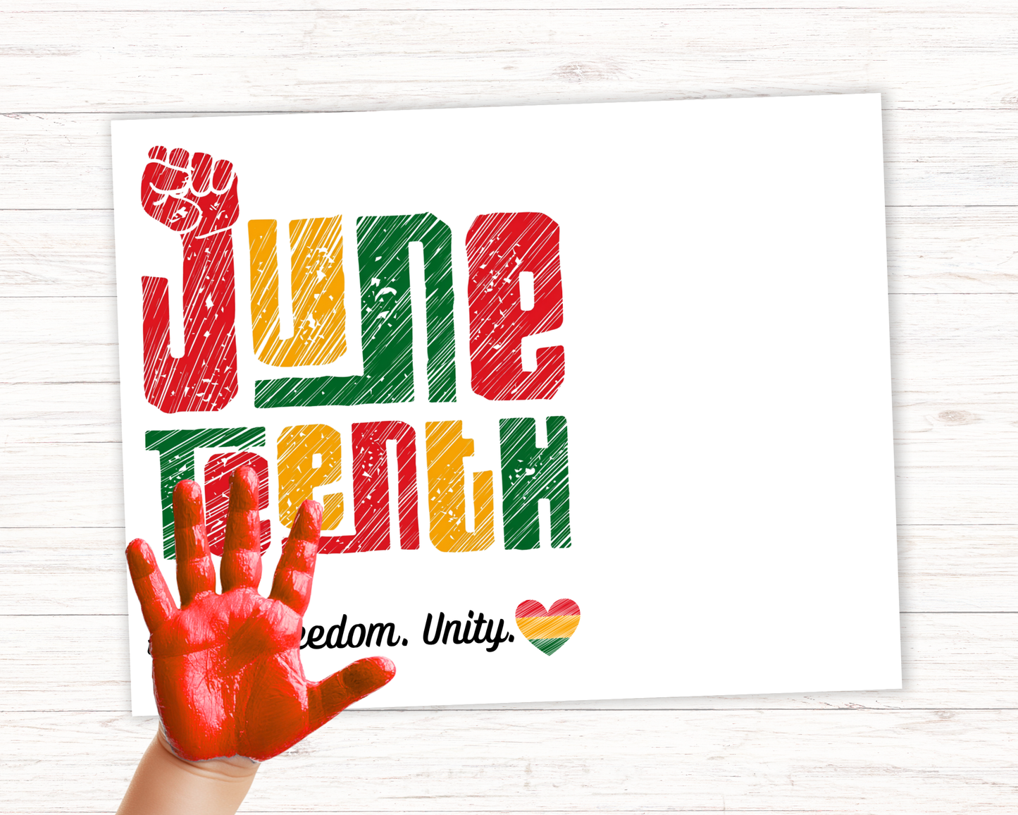 Juneteenth Handprint Art