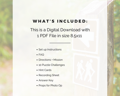 Hiking Escape Room for Kids