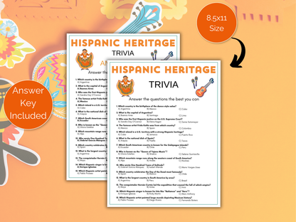 Hispanic Heritage Trivia Game
