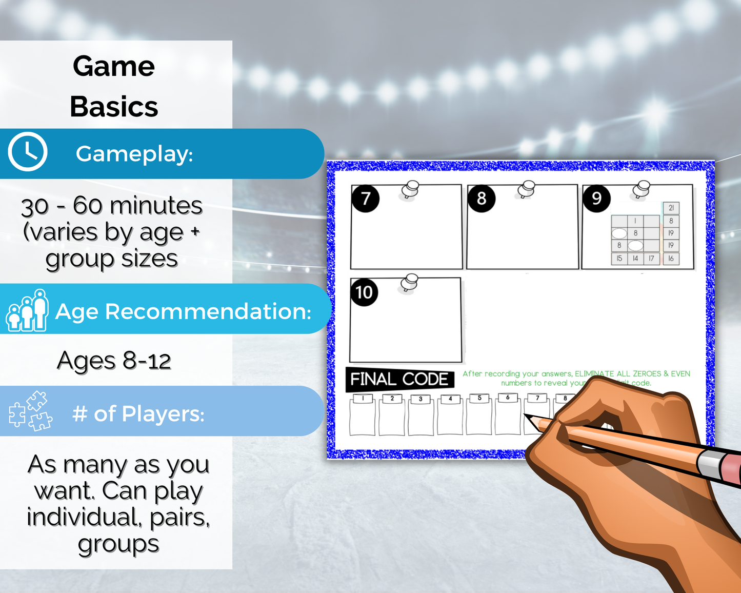 Hockey Escape Room for Kids