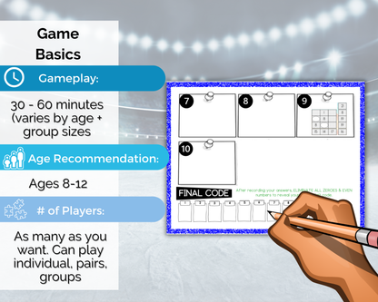 Hockey Escape Room for Kids