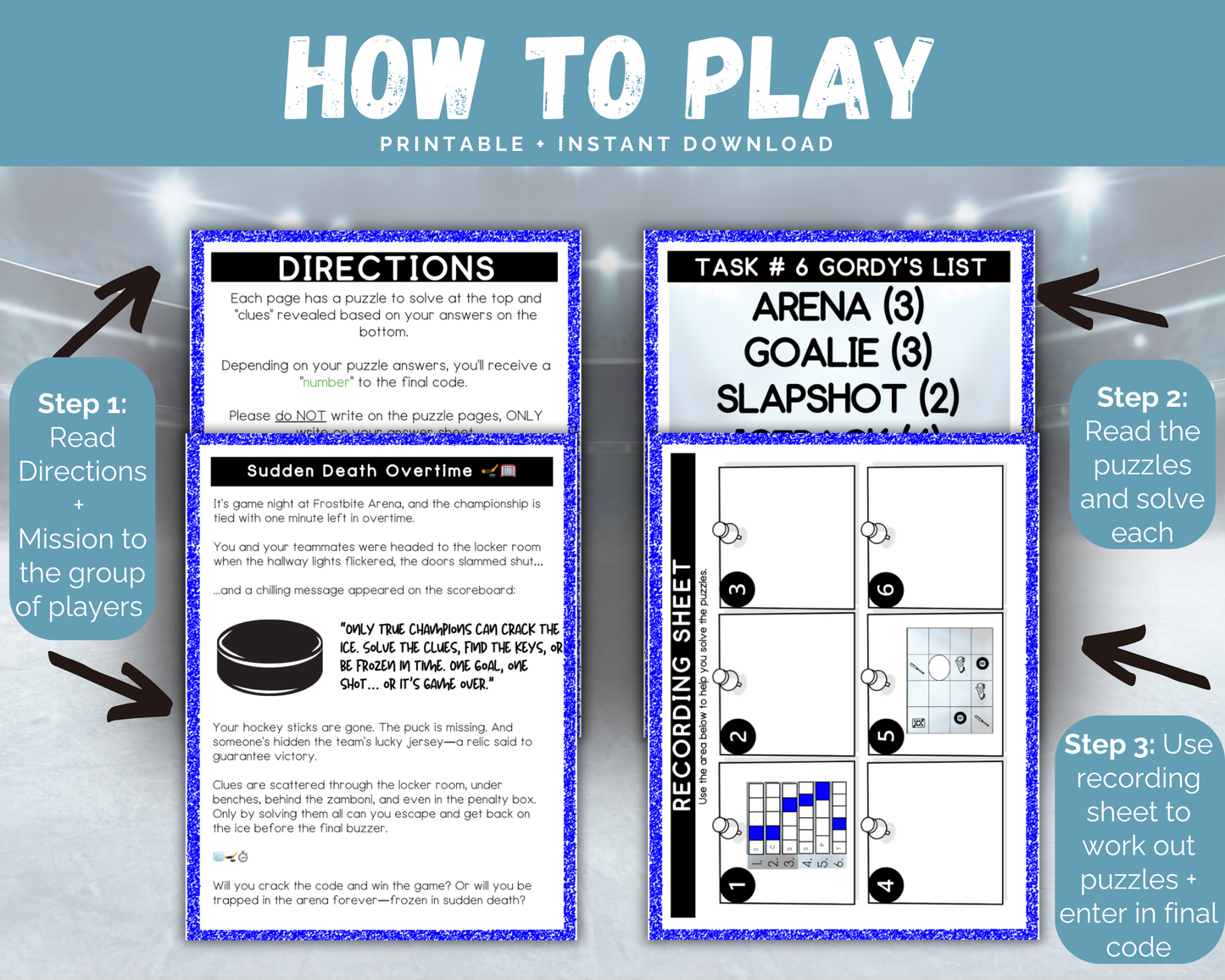 Hockey Escape Room for Kids