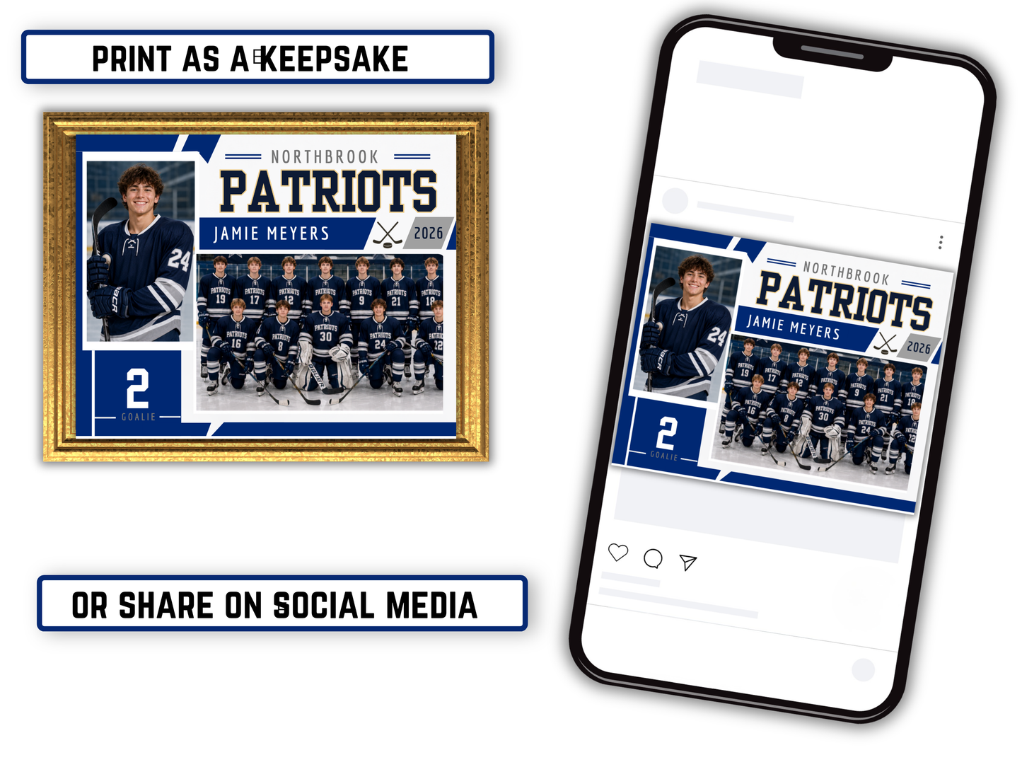 Editable Hockey Memory Mate Template