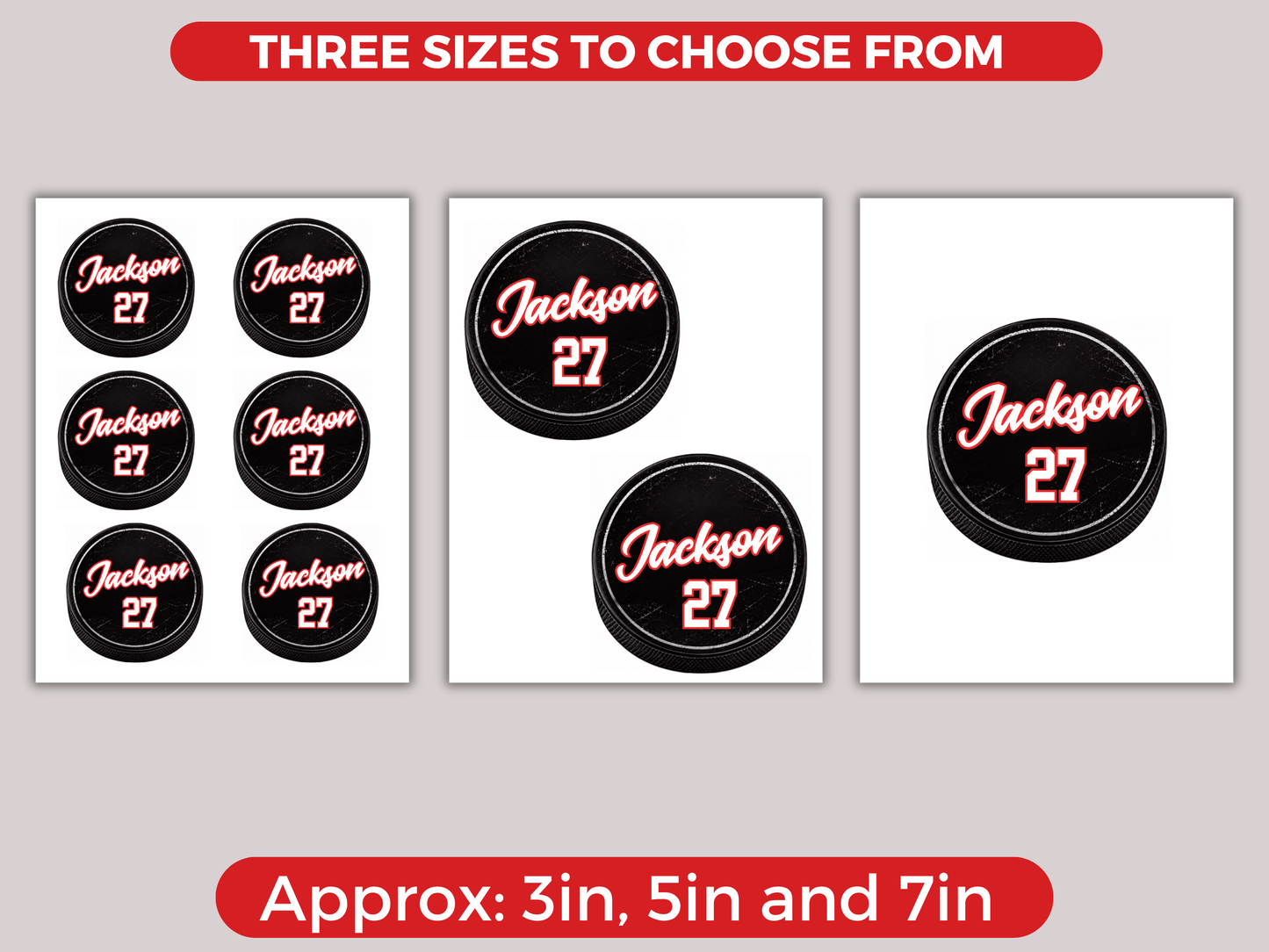 Editable Hockey Name Tags Template