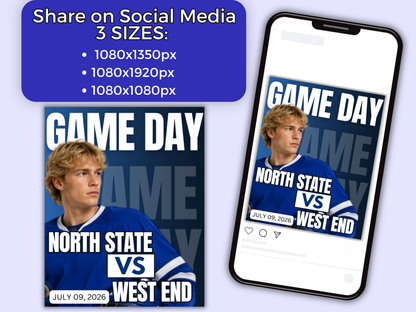 Hockey Social Media Templates Bundle