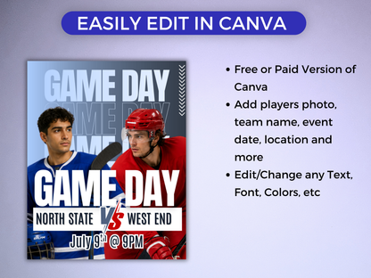 Hockey Social Media Templates Bundle