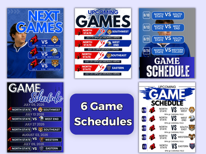Hockey Social Media Templates Bundle