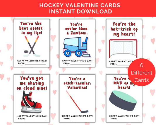 Hockey Valentine Cards