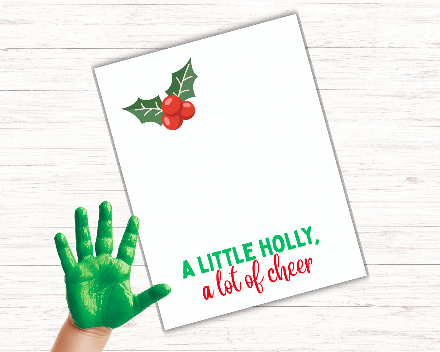Holly Handprint Art
