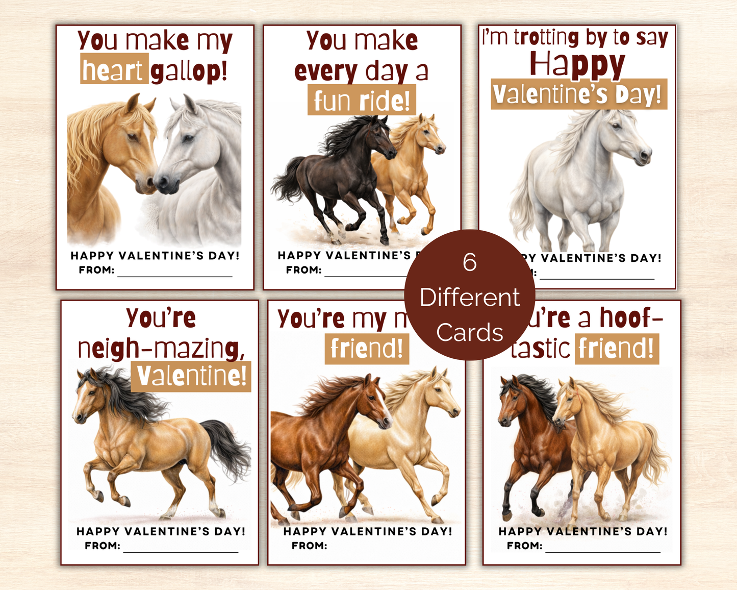Horse Valentine Cards