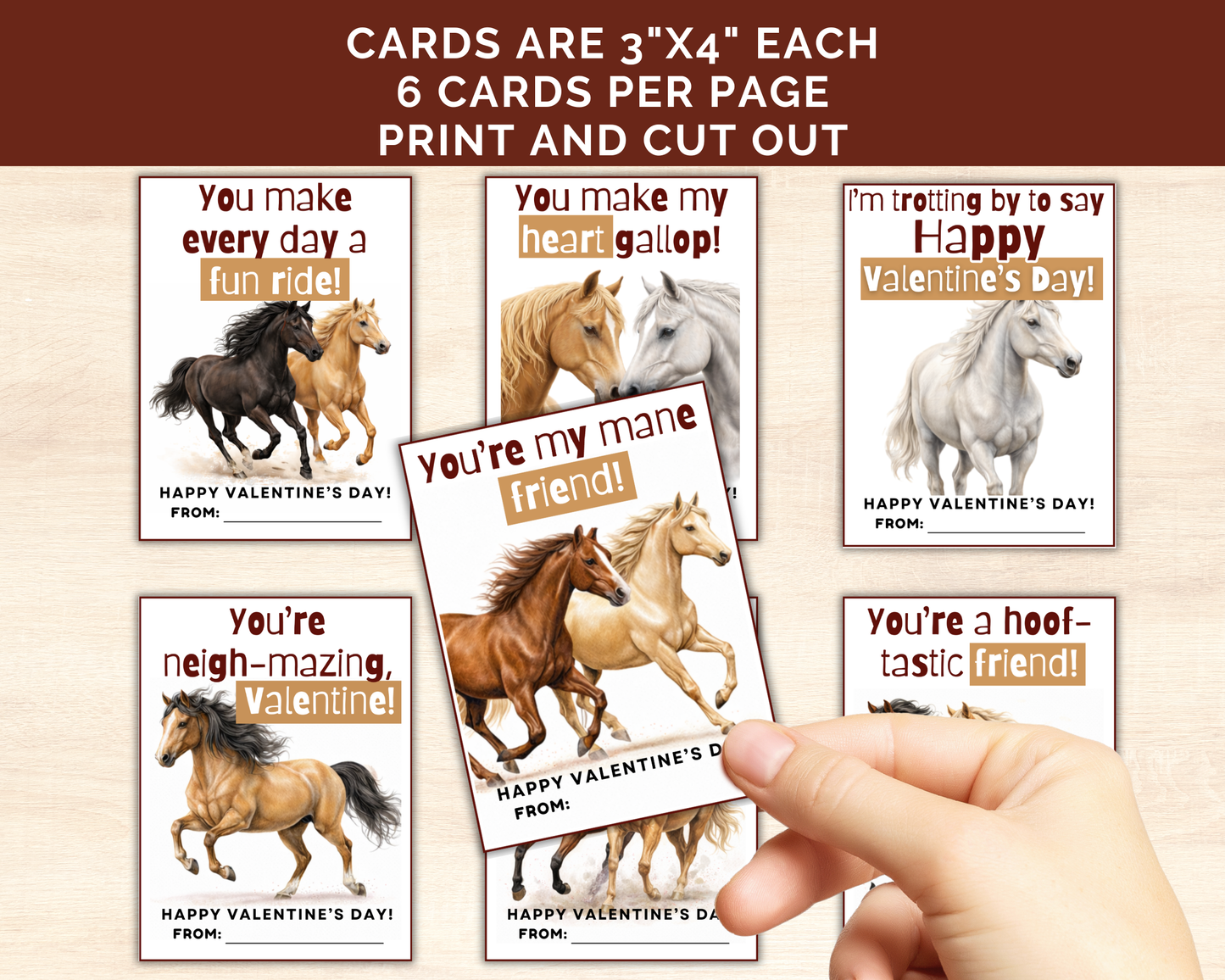 Horse Valentine Cards