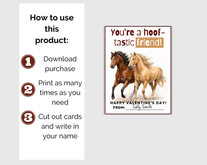 Horse Valentine Cards