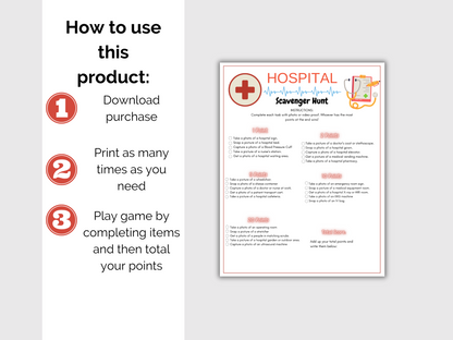 Hospital Scavenger Hunt