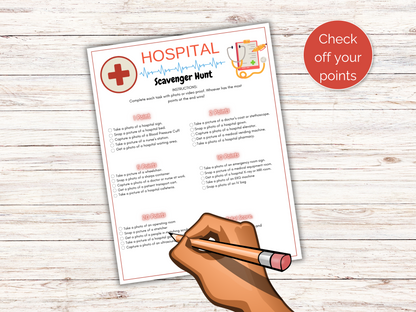 Hospital Scavenger Hunt