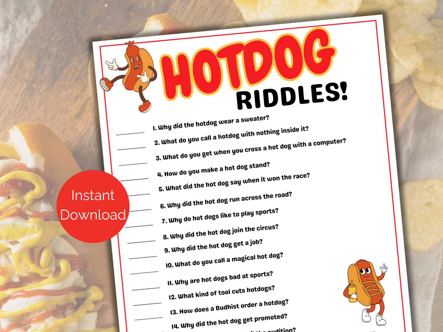 Hot Dog Riddles