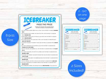 Icebreaker Pass The Prize