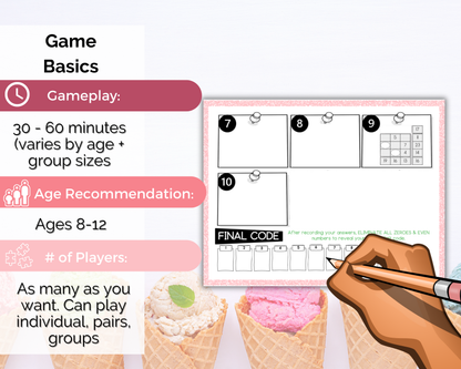Ice Cream Escape Room for Kids