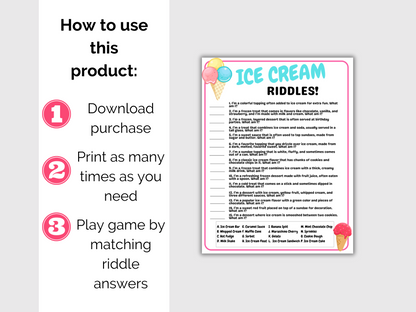 Ice Cream Riddles