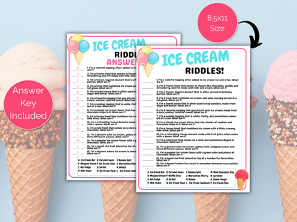 Ice Cream Riddles