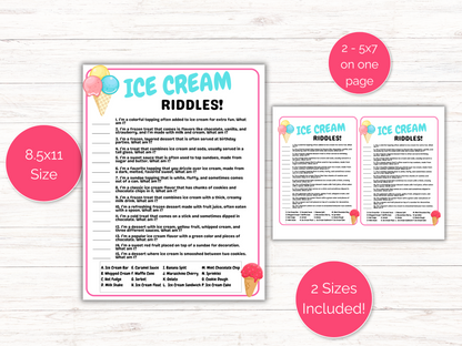 Ice Cream Riddles
